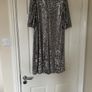 Women's Silver Sequins dress Image 3