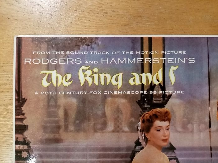 THE KING AND I soundtrack. 1956 UK pressing. Rodgers and Hammerstein. Capitol Records. Vinyl LP Record Album. film. movie. stage. musical.