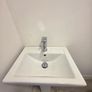 Bathroom Pedestal Sink  and Chrome Tap Brand New Image 2