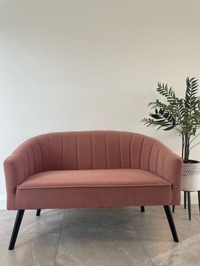 Pink 2 Seater Sofa