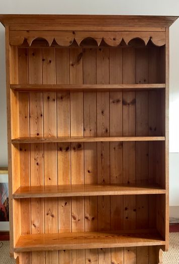 Large handmade pine wall dresser