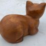 two nice wooden cat sculpture's Image 5
