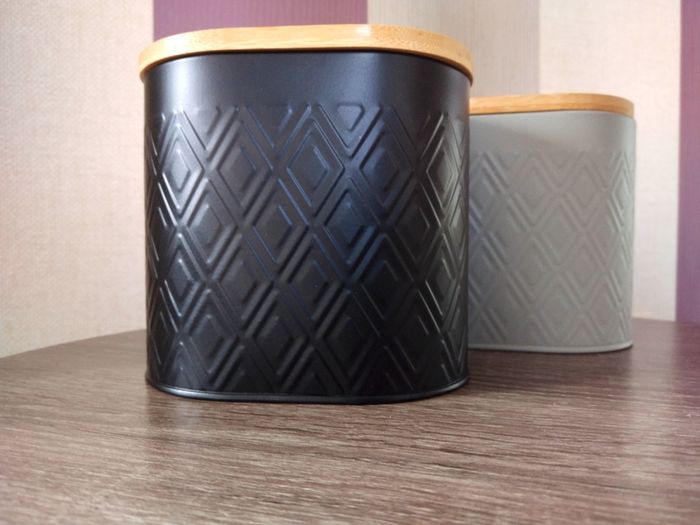Set of x2 Kitchen Storage Tins