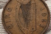 Ireland 1943 1/2d Halfpenny