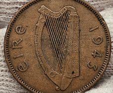 Ireland 1943 1/2d Halfpenny