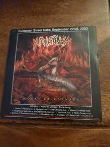 KRISIUN: Works of Carnage CD- 2003 Promo