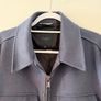 Ted Baker Men's Somerss Zip Through Wool Blend Trucker Jacket in Navy - Size 5 (Large) Image 4