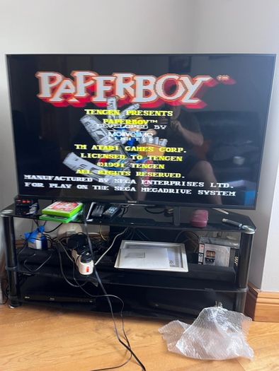 Boxed Sega Mega Drive 2 Console + 10 Games Pack - Batman, Predator, Paperboy, 007