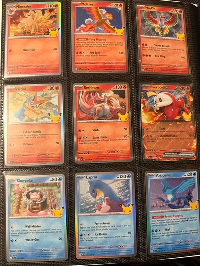 30th Anniversary Pokemon cards base set