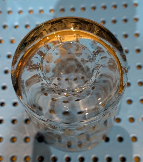 Decorative glass container