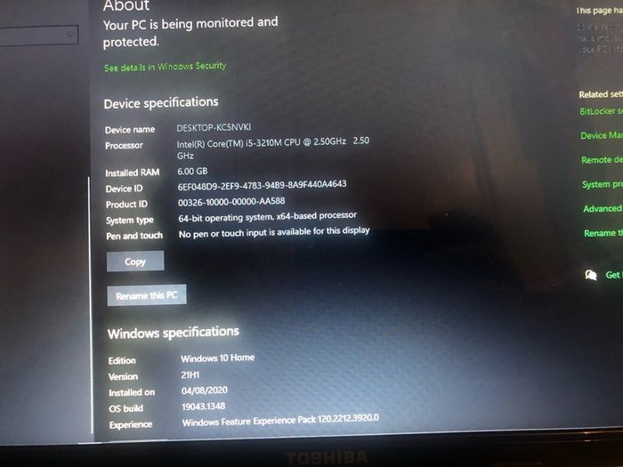 Toshiba Satellite L855