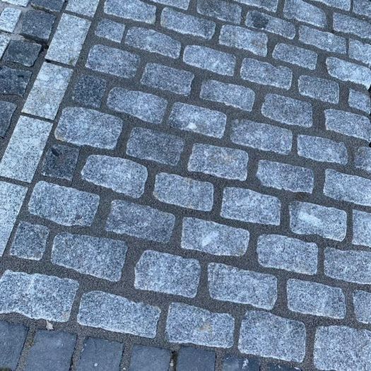natural split silver granite 100x100 cobblestone