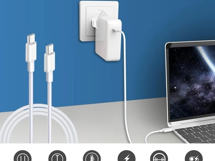 Mac Book Pro Charger USB C 96W, Fast Charger Compatible with MacBook Pro&Air 13'' 14' 15' 16 Inch, iPad 12.9/11 Inch and All USB-C Device, Included USB C to C Cable(6.57ft /2m)