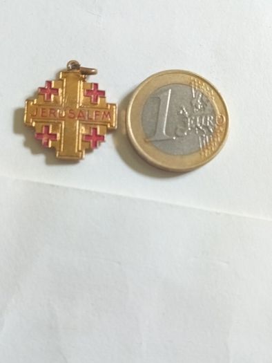 Vintage Jerasulem Soil Relic Medal