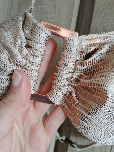 Rose gold bikini top size 34