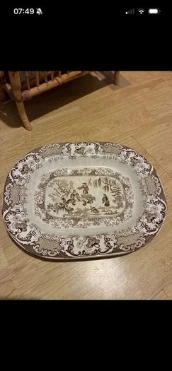 Antique platter plate