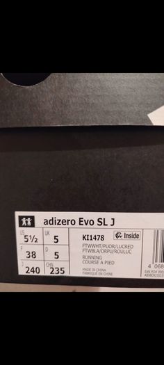 Adidas Adizero Evo SL uk5