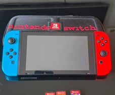 Nintendo Switch Bundle with Zelda & 2 Mario Games + Case | Excellent Condition
