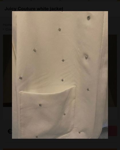 Juicy Couture white jacket