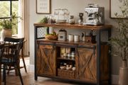 Kitchen Sideboard Cabinet with Sliding Barn Doors