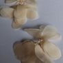 Cream Vanilla Juilette Cascading Floral Petal Clip On Earrings Image 6