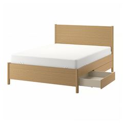 Brand New (still boxed) Ikea TONSTAD King Sized Bed Oak Veneer