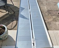 Portable wheelchair ramp