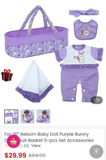 Doll's basket NEW