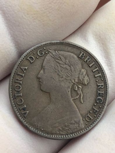 1860 Farthing Victoria