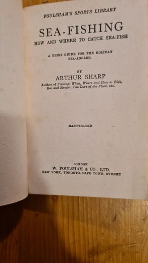 Sea-fishing. By Arthur Sharp. First Edition Paperback With Dustjacket. In Good Condition.