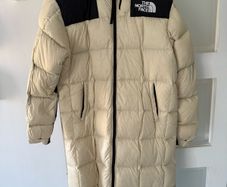 North Face full-length puffa coat size M