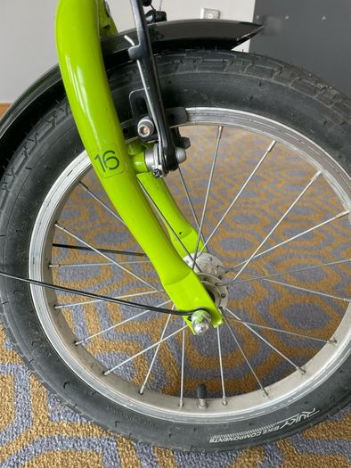 PUKY YOUKE 16 Inch Kids Bike with Helmet Lock and Training Wheels