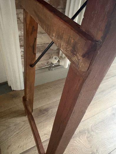 Ex display Smithers of Stanford reclaimed wood rustic foldaway console table