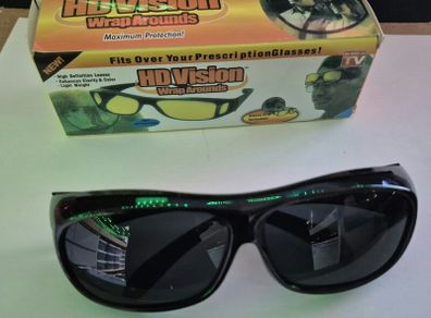 HD Vision Wrap Around Sunglasses - Fits over prescription glasses