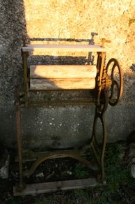 Antique Victorian Iron Mangle - Flower Bed