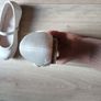 Ivory Satin Girls shoes Image 9