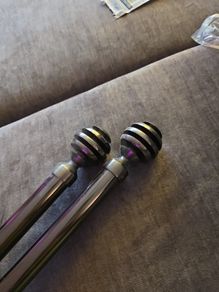curtain pole gunmetal colour 2.80m