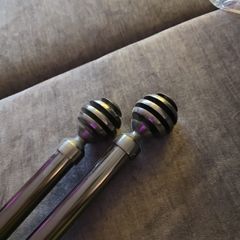 curtain pole gunmetal colour 2.80m