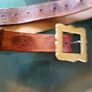 men's. Real. leather. belt.   Size. Med Image 3