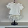 Baby Girls Cream & Gold Tutu Skirt & Top from First Steps Age 0-12 months Image 5
