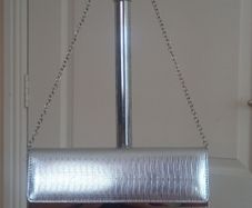 New Aldo Silver Clutch Bag