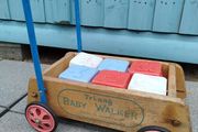 Vintage Triang Walker and blocks