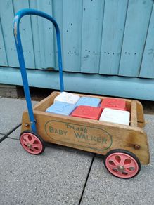 Vintage Triang Walker and blocks
