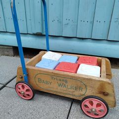 Vintage Triang Walker and blocks