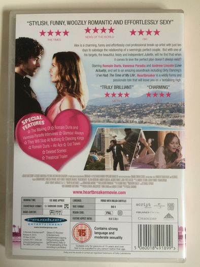 Heartbreaker [2010] Romain Duris & Vanessa Paradis [Movie DVD]