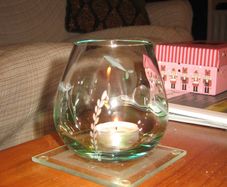 Glass T-Light Holder