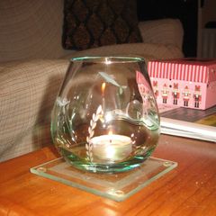 Glass T-Light Holder