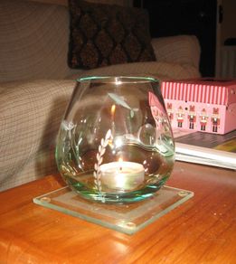 Glass T-Light Holder