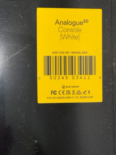 Analogue 3D Sealed New White