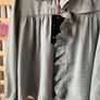 blouse Bnwt frilled collar blouse dipped back hem short feminine baloot size small (12) due to style Image 5